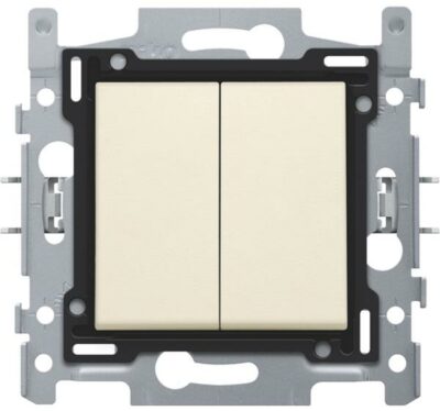 INTERRUPTEUR 2x 6 CREAM bornes auto